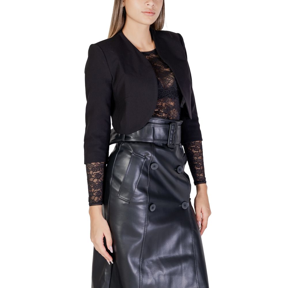 Black Polyester Coat