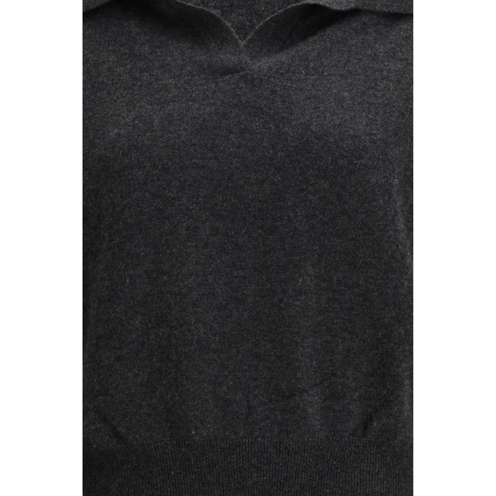 Gray Cashmere Sweatshirt