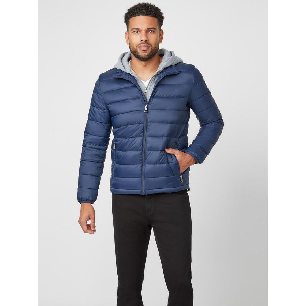Blue Polyamide Parka