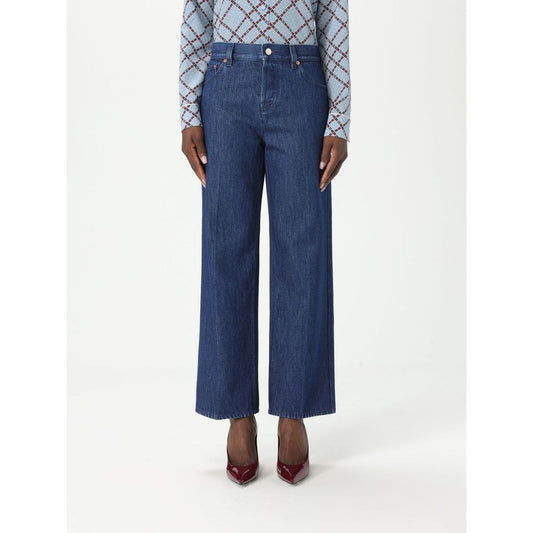 Blue Cotton Jeans Denim