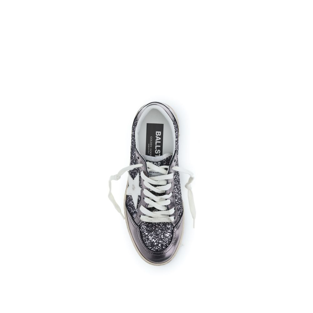 Gray Calf Leather Bos Taurus Low Top Sneakers