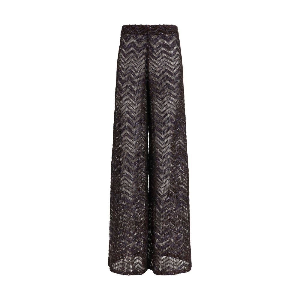Multicolor Viscose Casual Pants