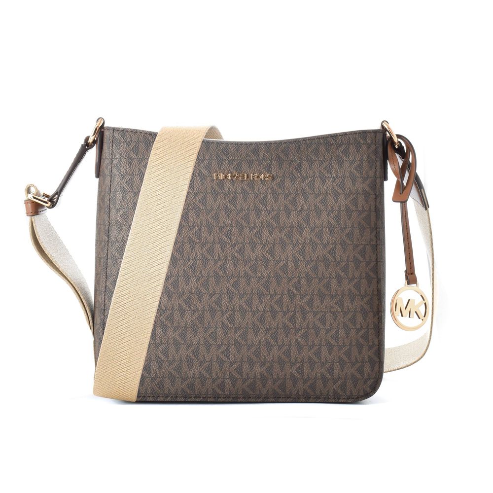 Brown Canvas Crossbody Bag