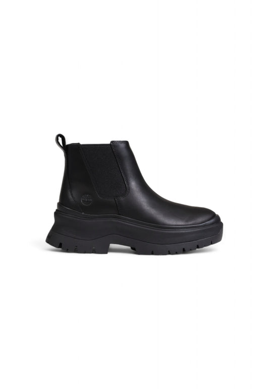 Black Leather Ankle Boots