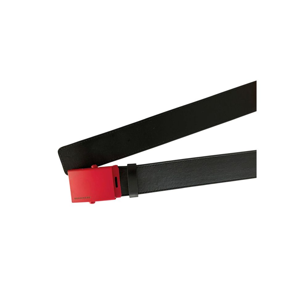 Black Leather Men Belt