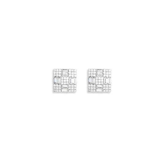 Silver Brass Earrings