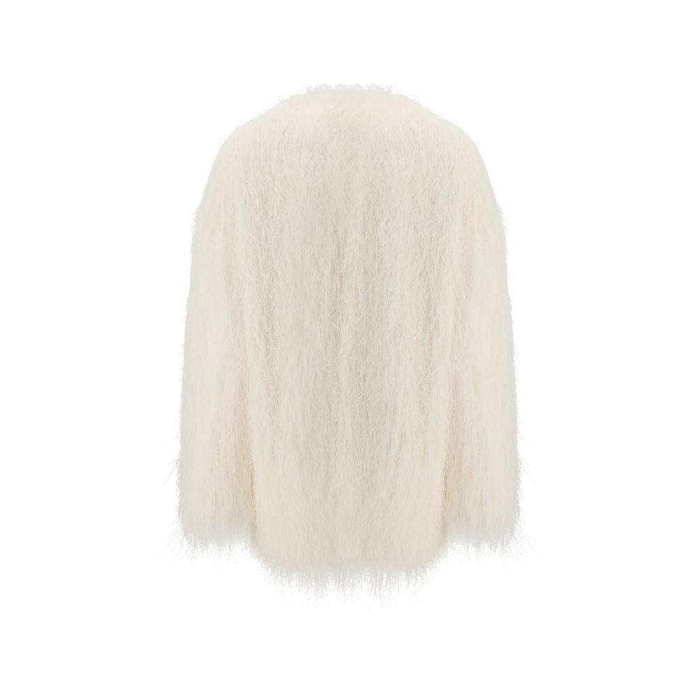 White Polyester Coat