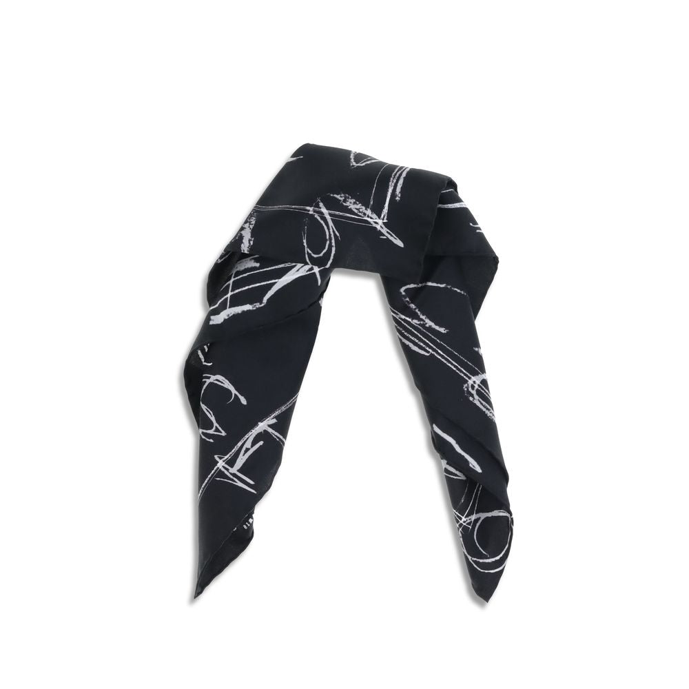 Black Silk Scarf