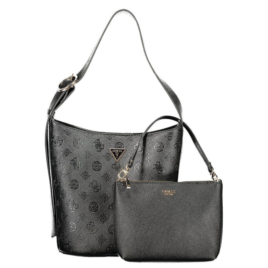 "Nero Poliuretano Woman Bucket Bag"