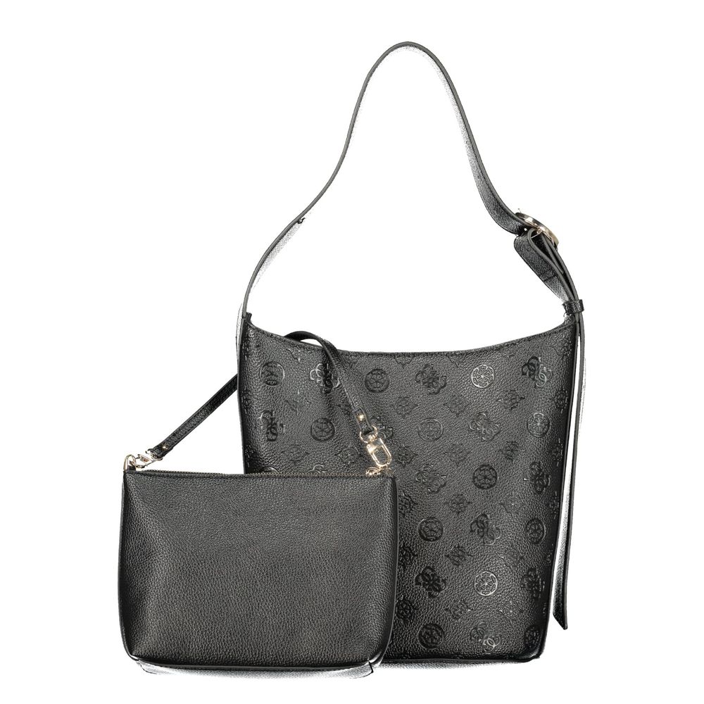 "Nero Poliuretano Woman Bucket Bag"