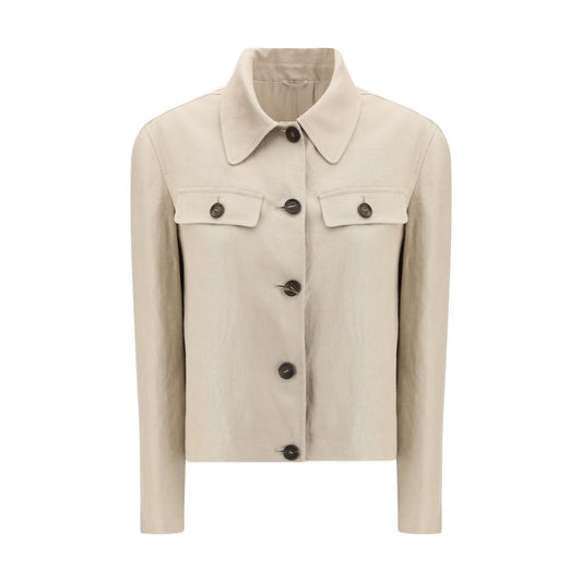 Beige Linen Clothing