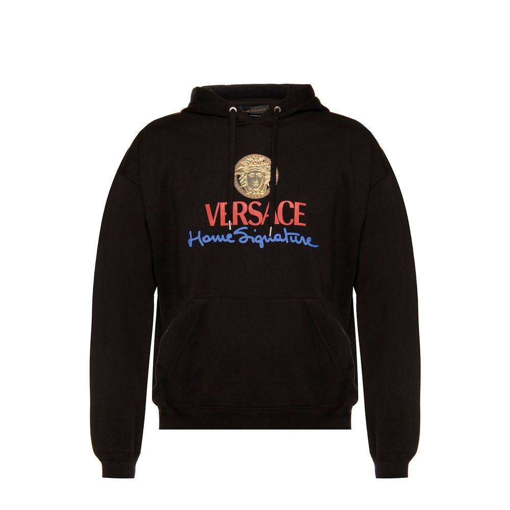 Black Cotton Sweatshirt