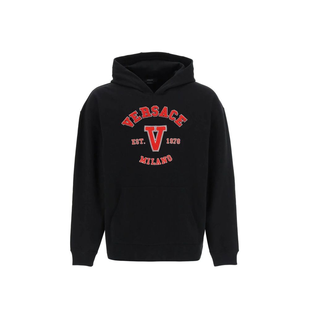 Black Cotton Sweatshirt