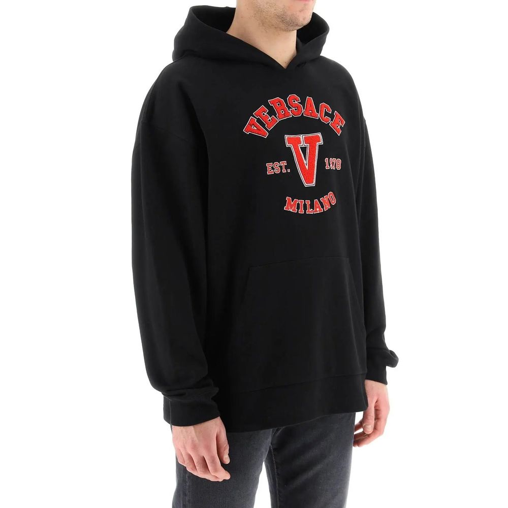 Black Cotton Sweatshirt