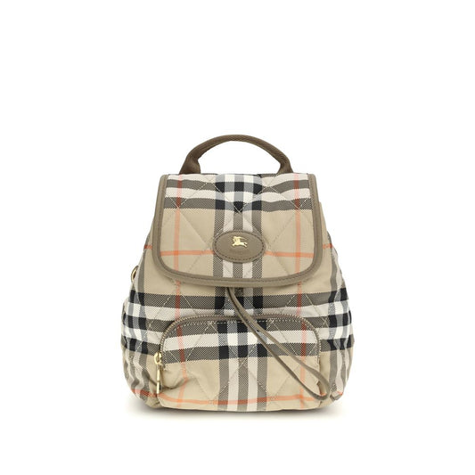 Beige Polyamide Backpack