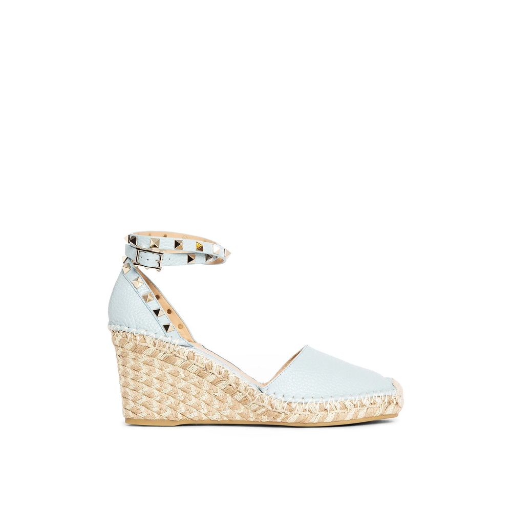 Blue Calfskin Espadrilles