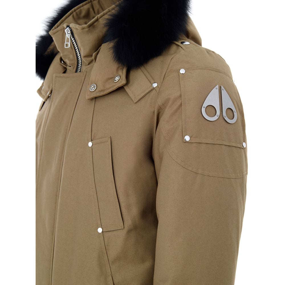 Beige Nylon Parka