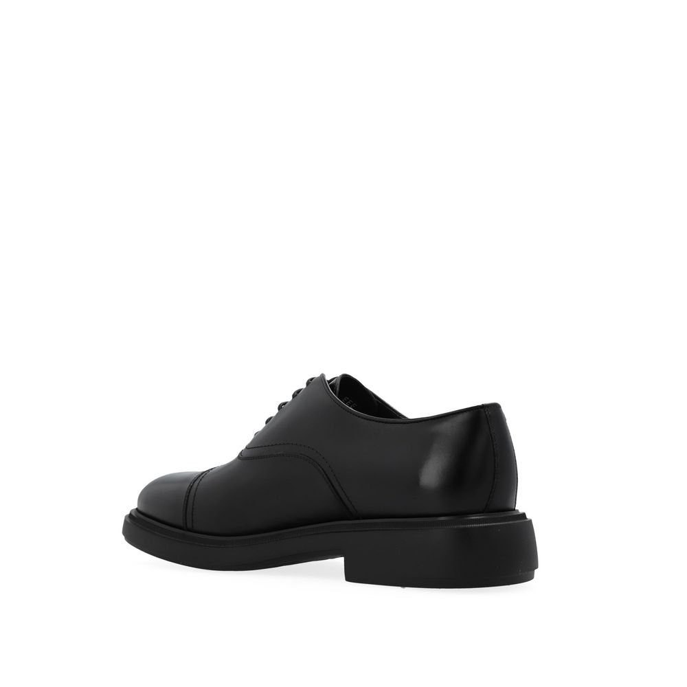 Black Calfskin Oxfords And Derbies