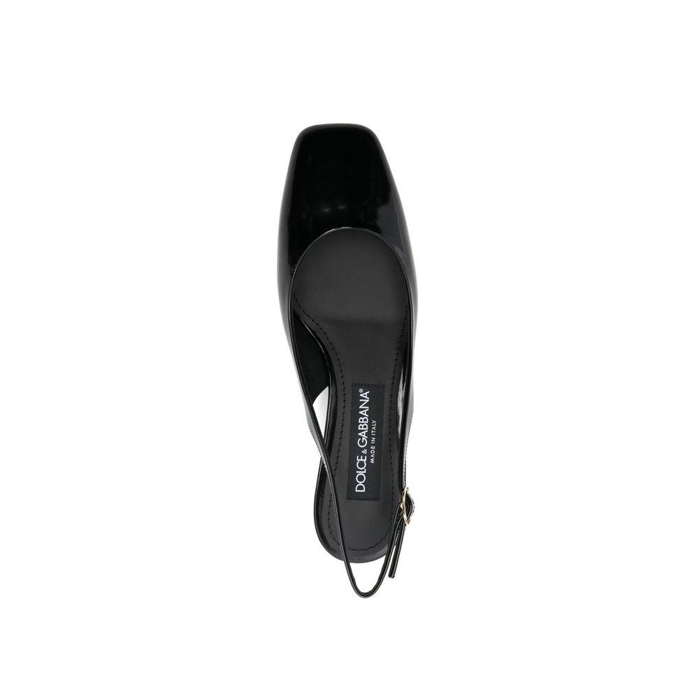 Black Calfskin High Heel Pumps
