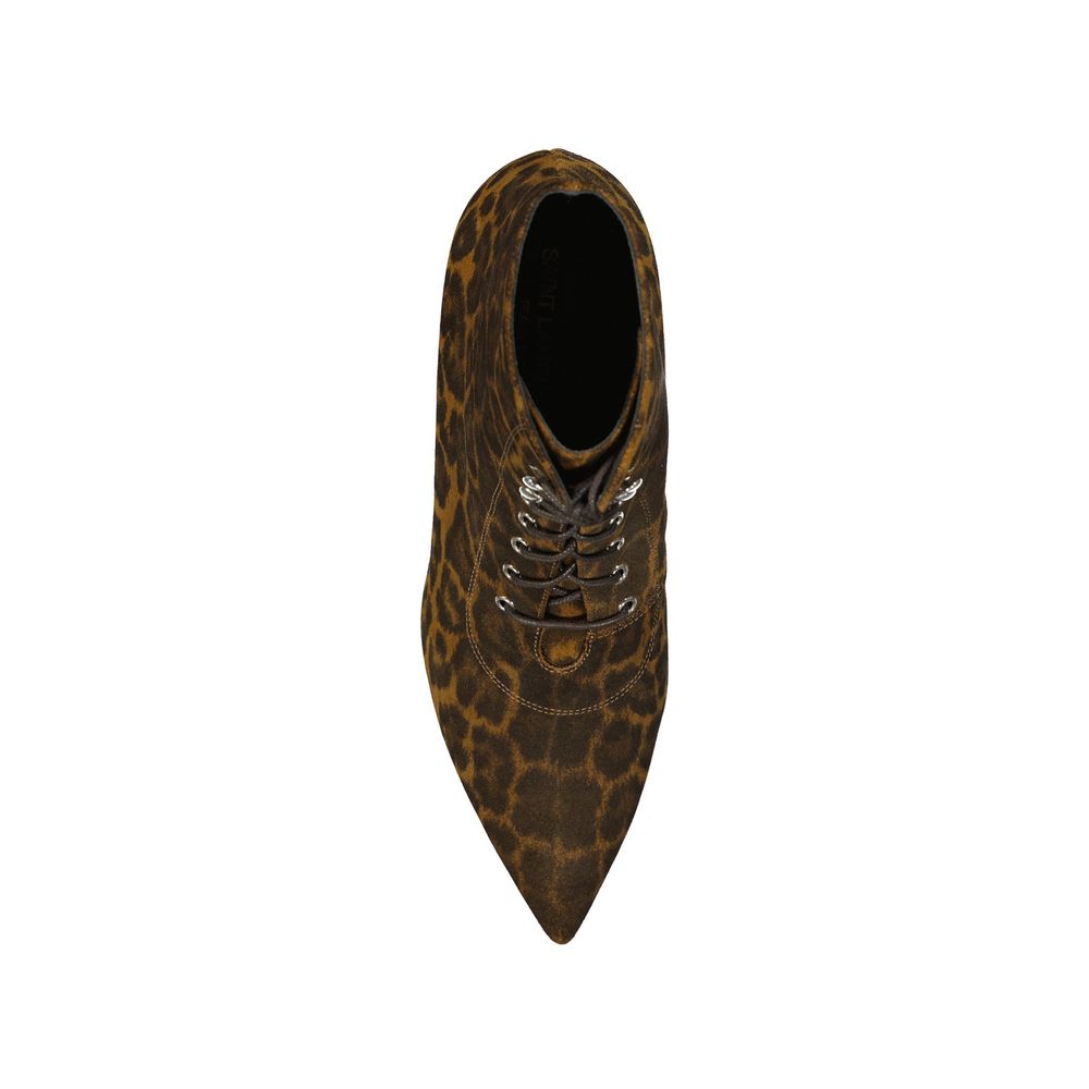 Brown Calfskin Lace-Up Boots