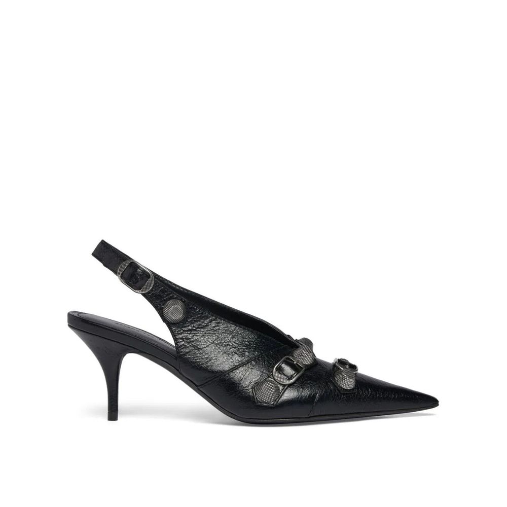 Black Calfskin Pumps