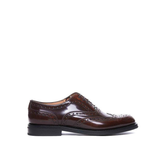 Brown Calfskin Oxfords And Derbies