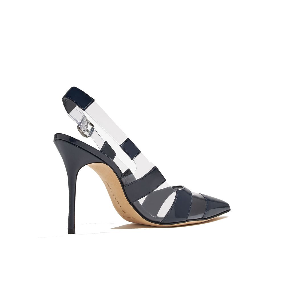 Blue Calfskin Pumps