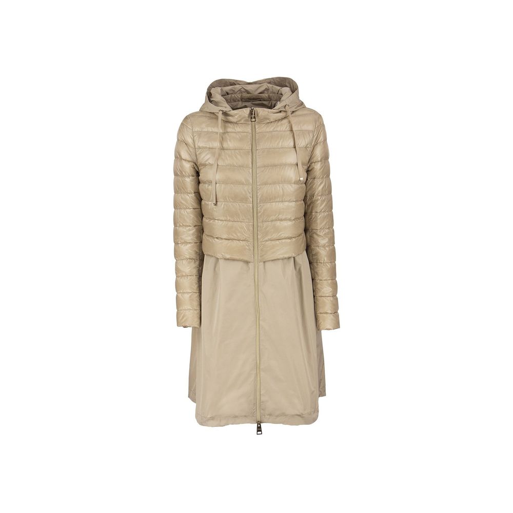 Beige Polyester Coat