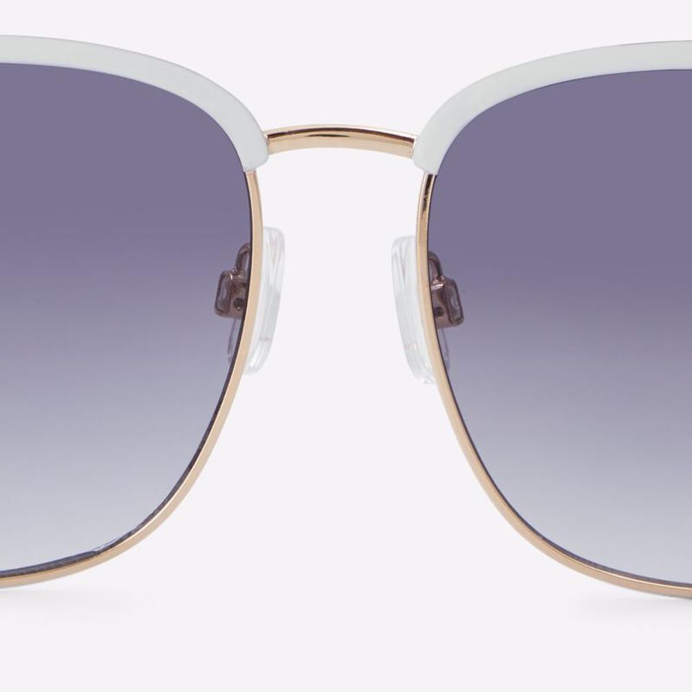 White Polycarbonate Sunglasses