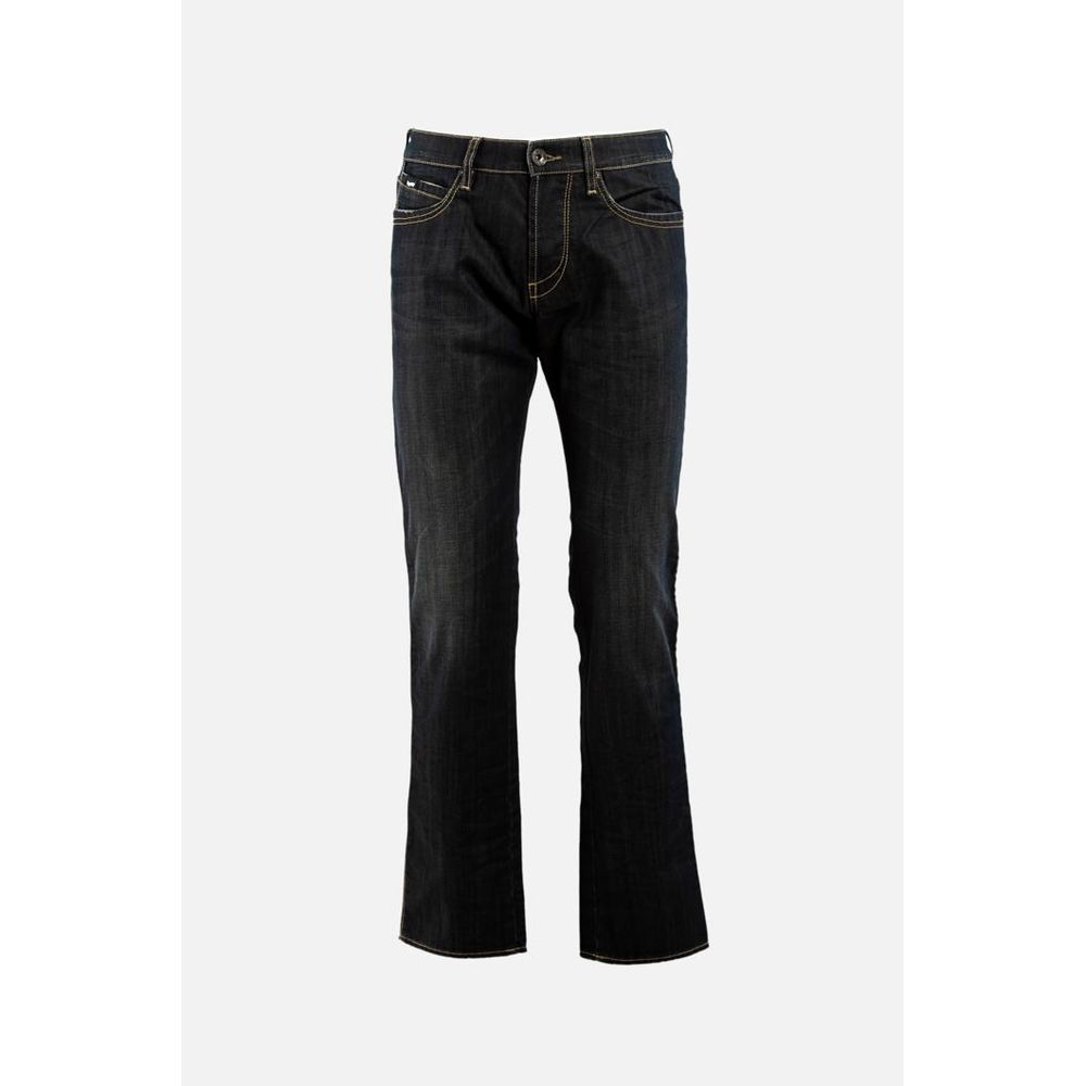 Gray Cotton Jeans Denim
