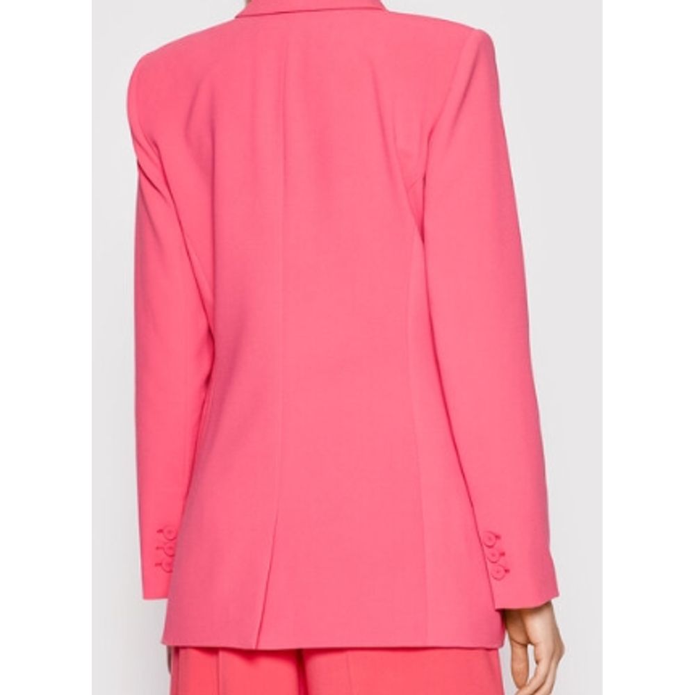 Red Polyester Skirt Suit