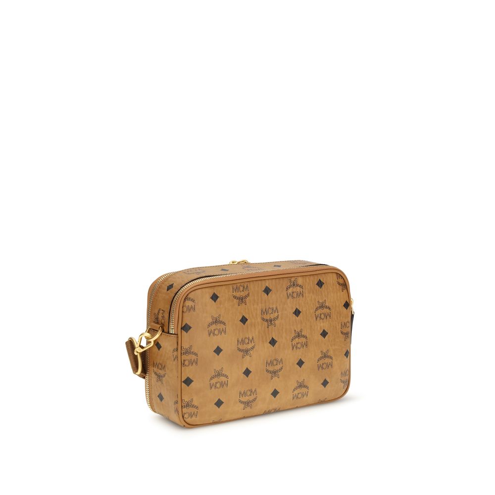Beige Polyethylene Shoulder Bag