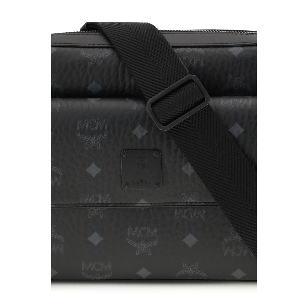 Black Fabric Shoulder Bag