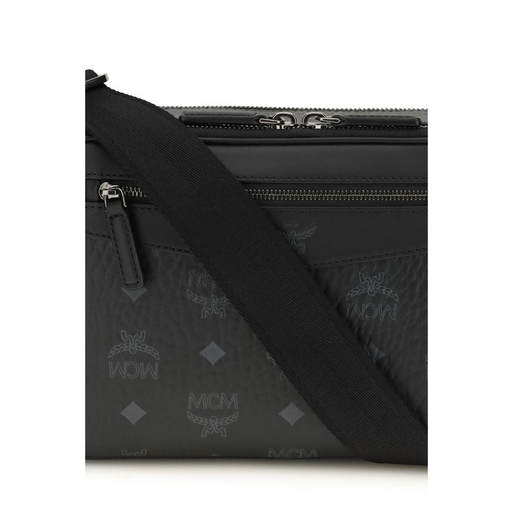 Black Polyethylene Shoulder Bag