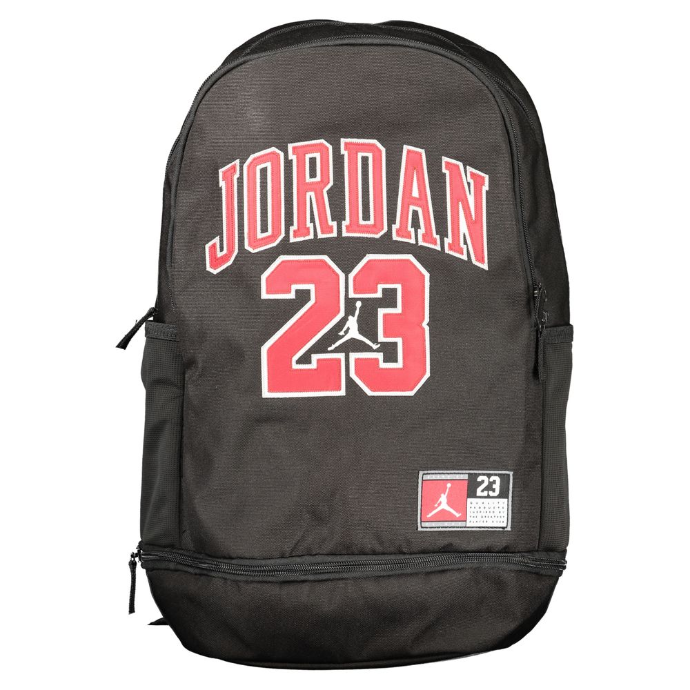 Black Polyester Men's Backpack