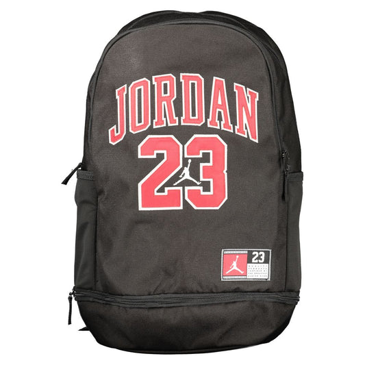 Black Polyester Men's Backpack