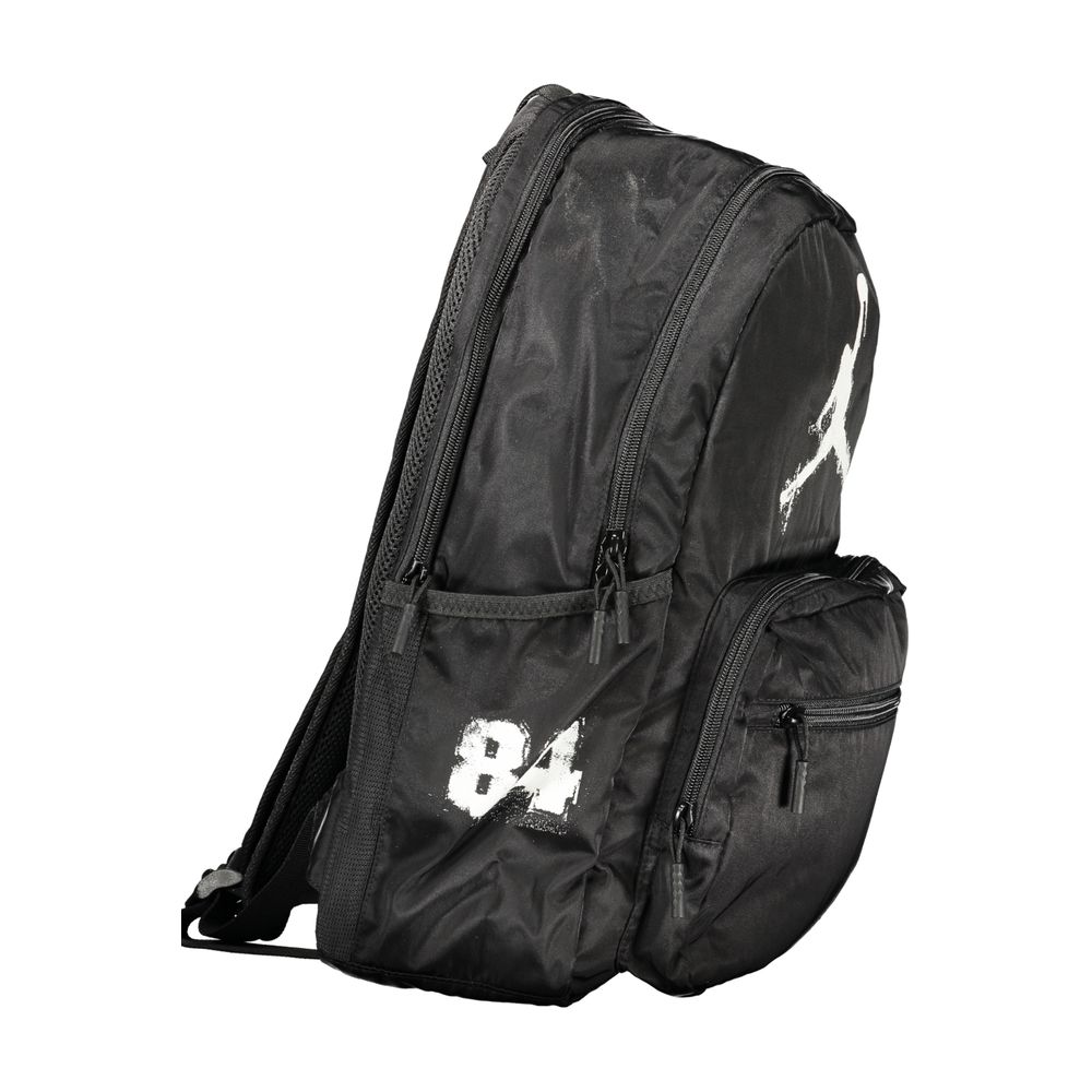 Nero Polyester Men Backpack