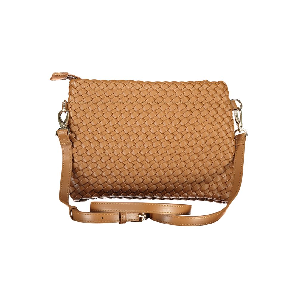 Marrone Poliuretano Womens Shoulder Bag