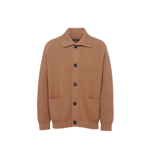 Brown Cashmere Cardigan