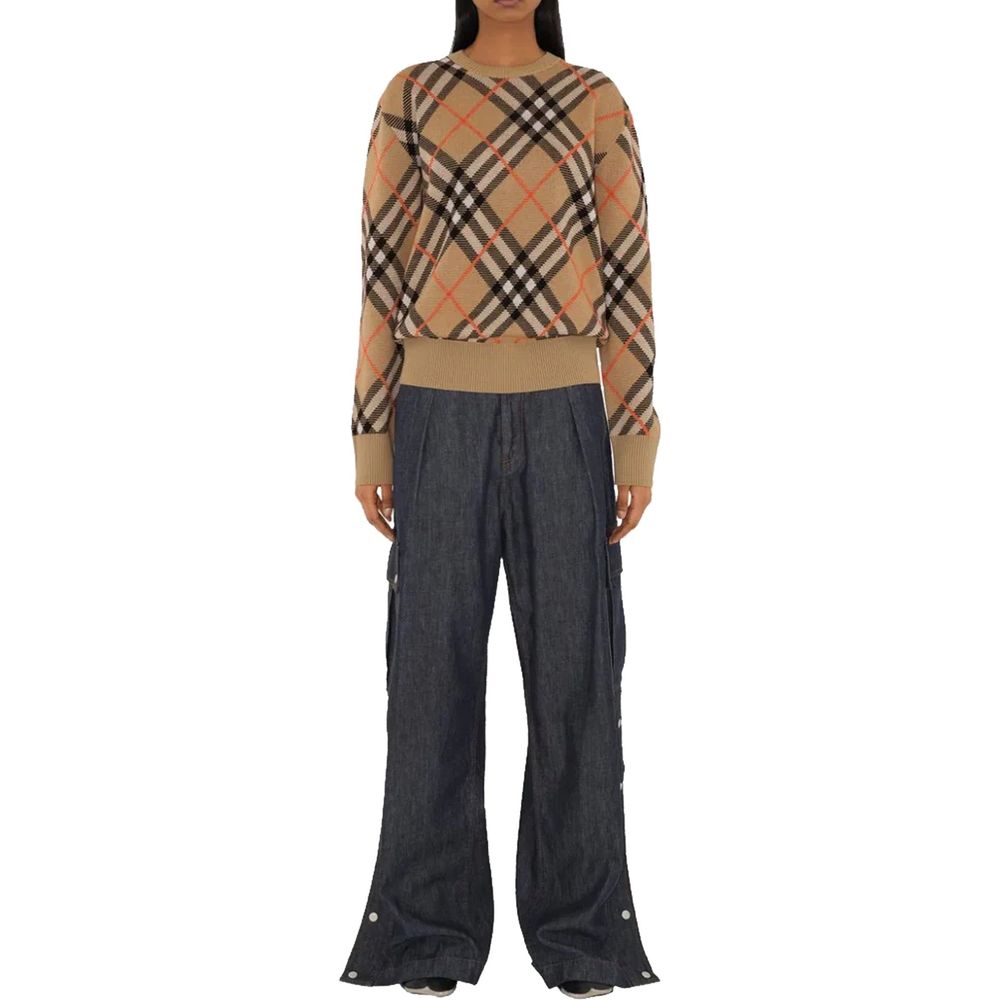 Brown Elastane Sweatshirt