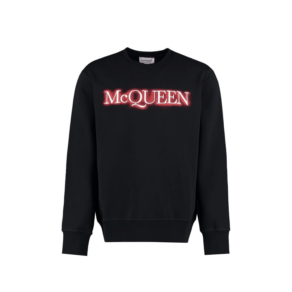 Black Cotton Sweatshirt