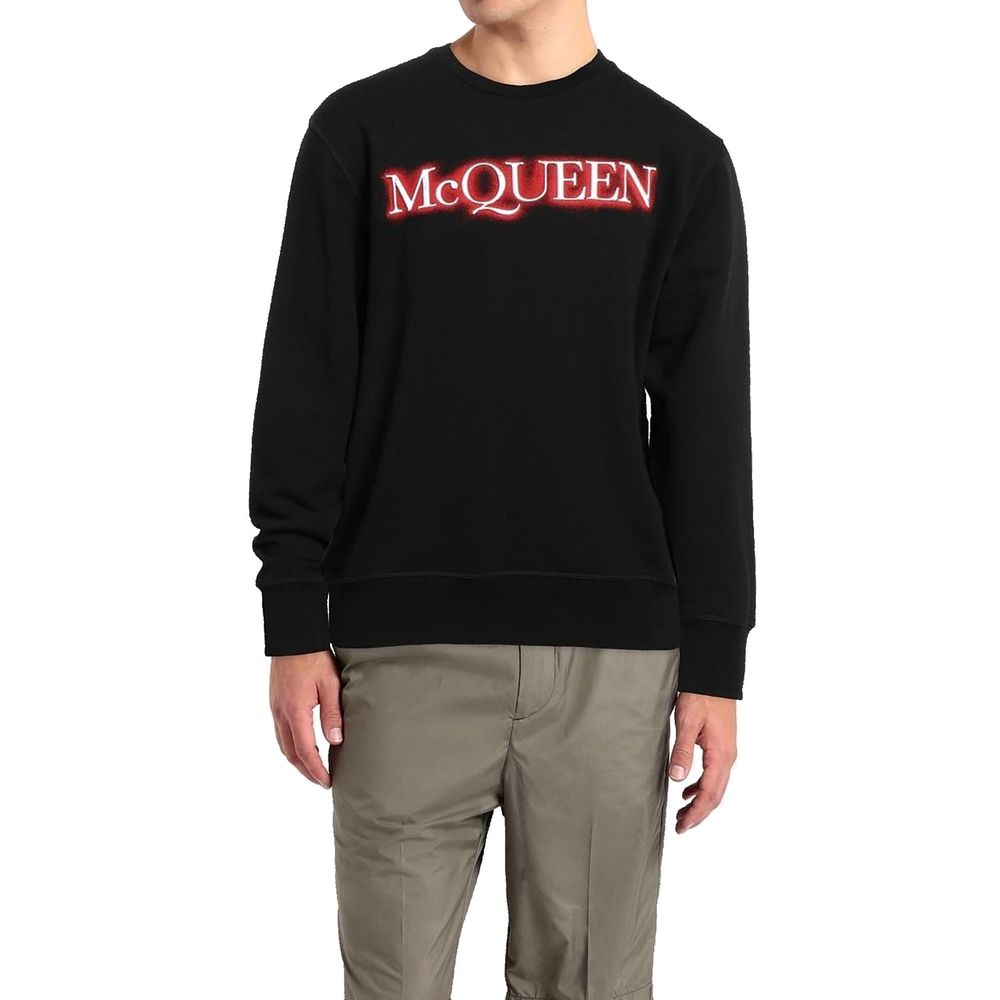 Black Cotton Sweatshirt