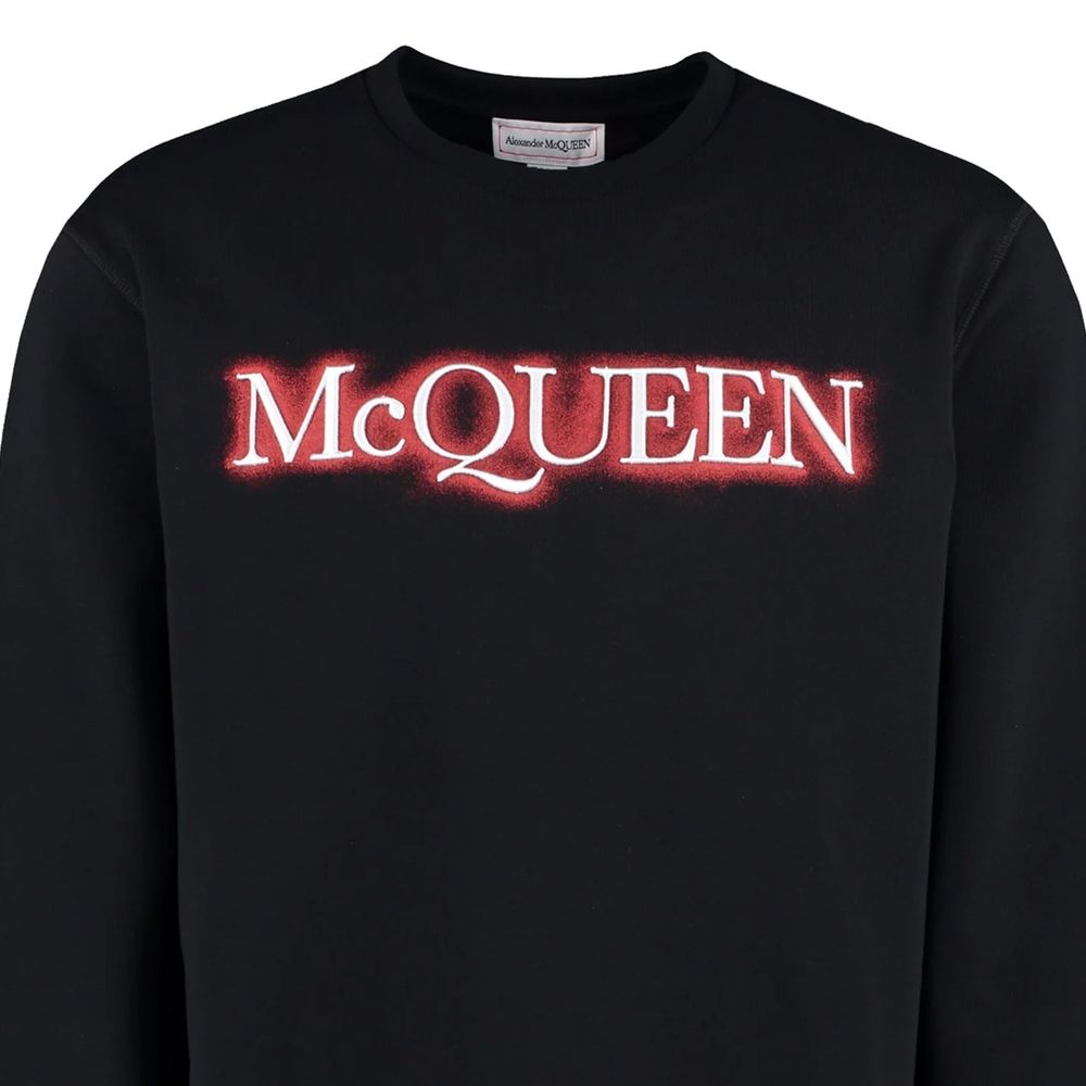 Black Cotton Sweatshirt