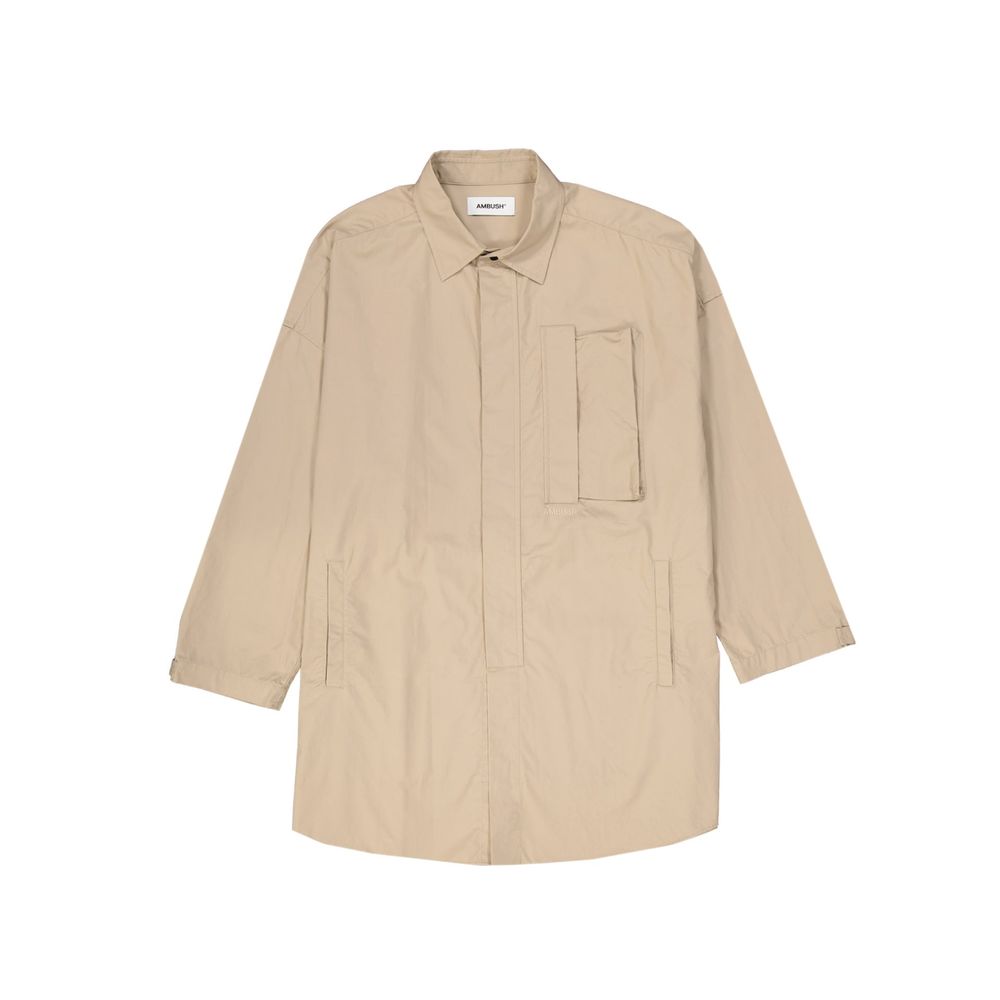 Beige Cotton Coat