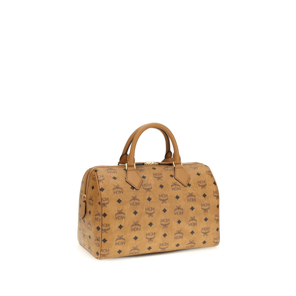 Brown Fabric Handbag