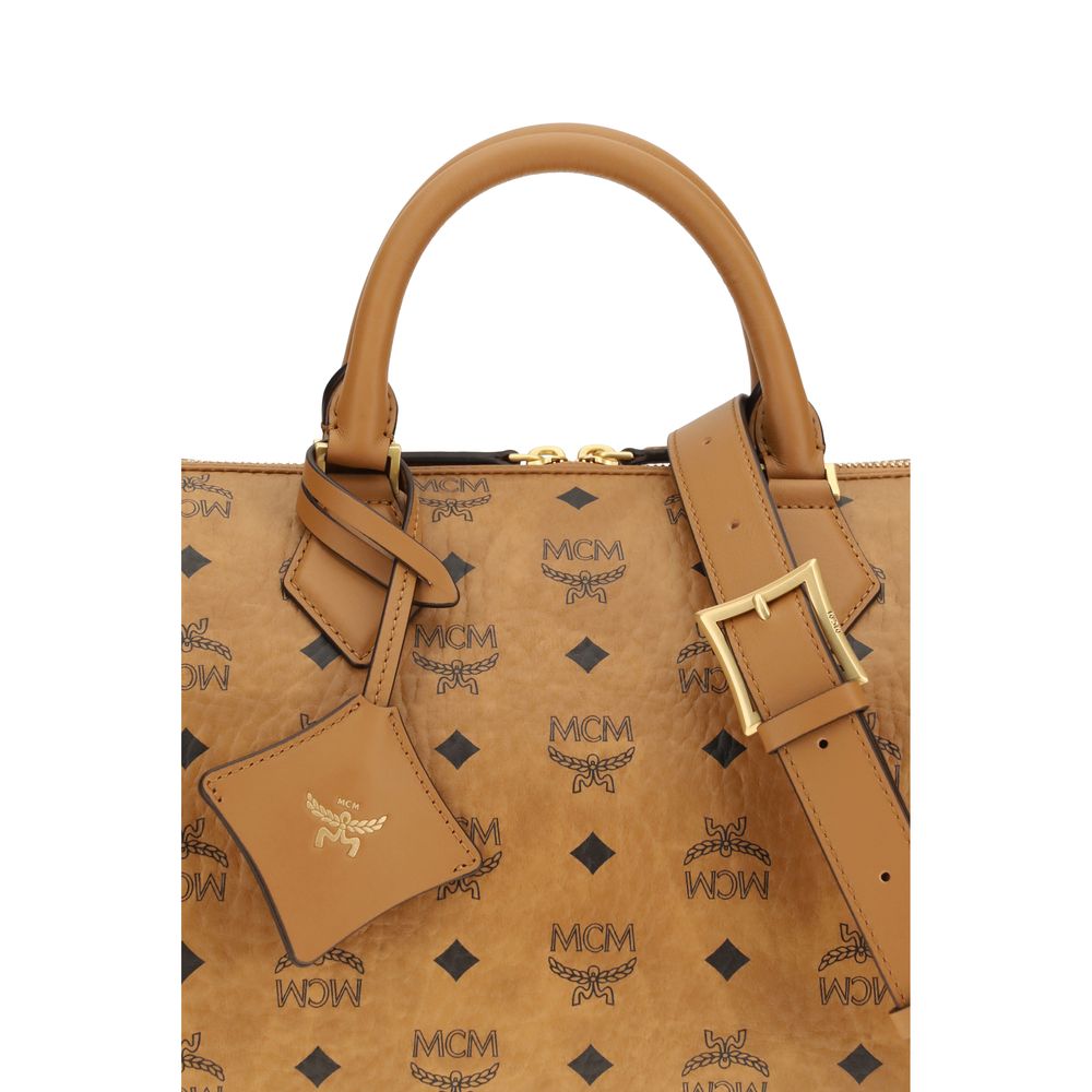 Brown Fabric Handbag
