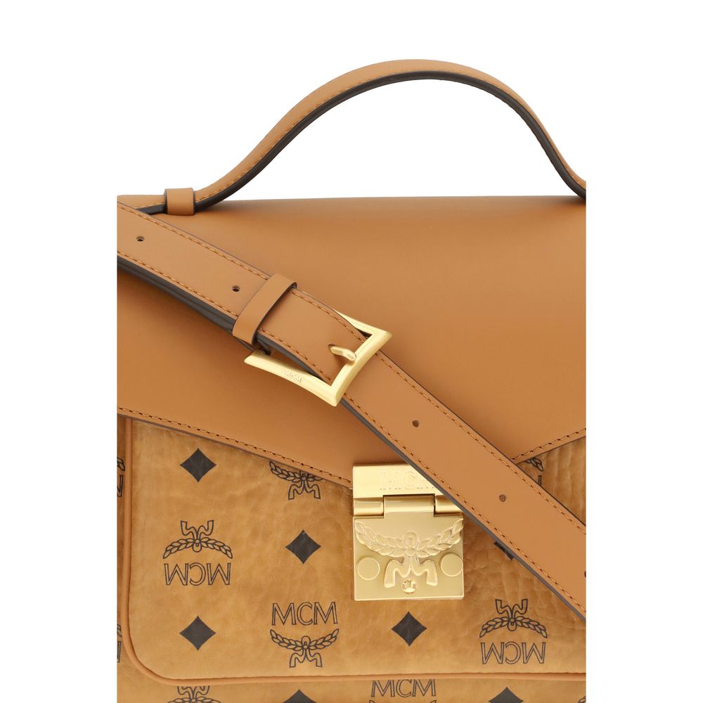 Beige Fabric Shoulder Bag