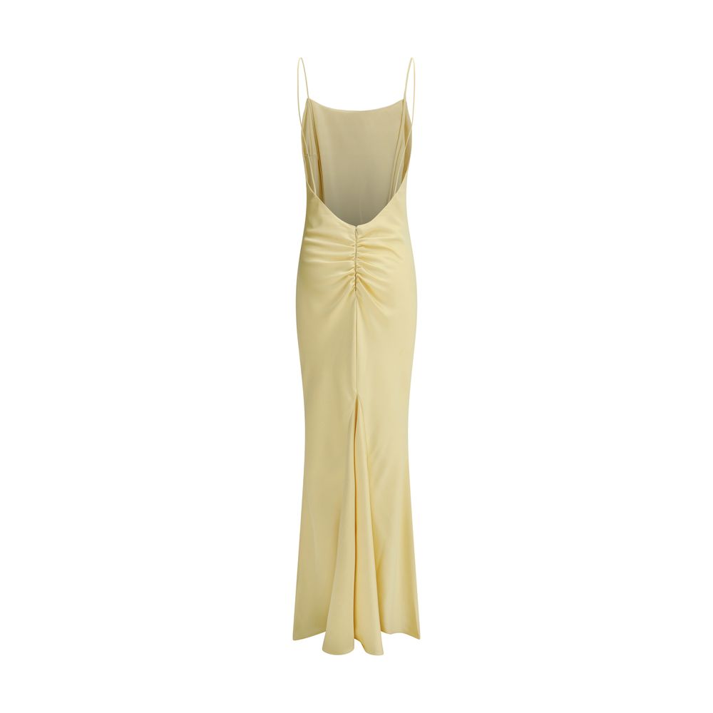 Bicolor Polyester Long Dress