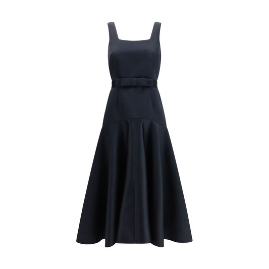 Blue Polyester Casual Dress
