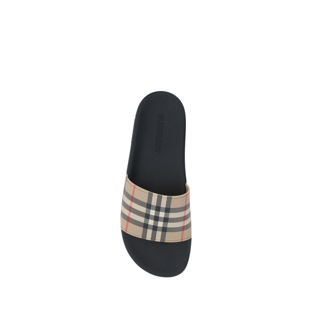 Brown Polyethylene Flat Sandals